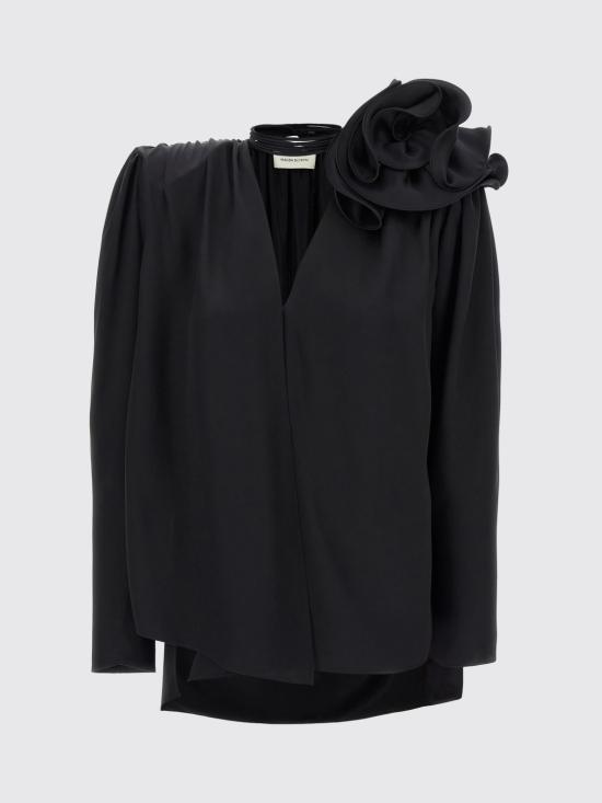 25FW 마그다뷰트림 긴팔 티셔츠 265723 Black