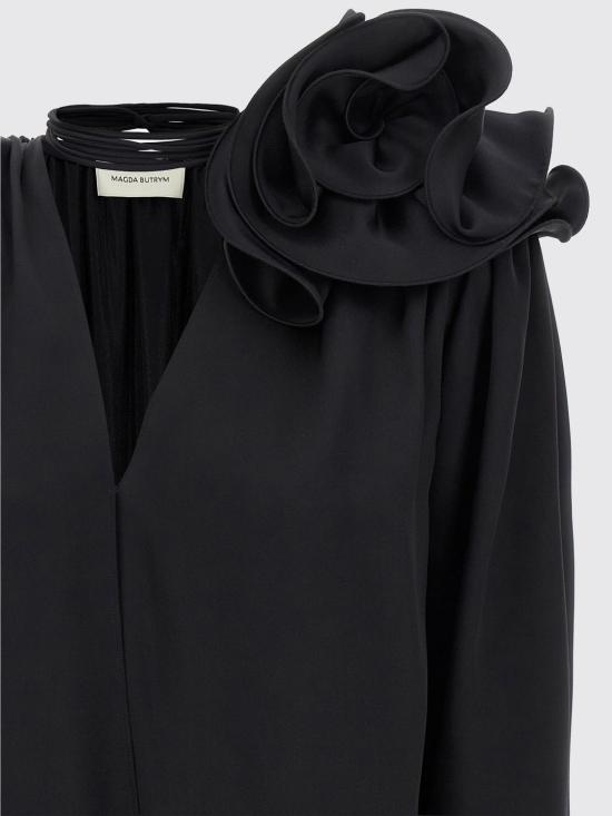 25FW 마그다뷰트림 긴팔 티셔츠 265723 Black - MAGDA BUTRYM