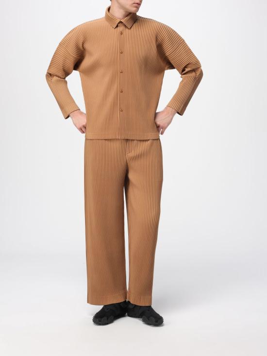 25FW 옴므 플리세 이세이 미야케 스트레이트 팬츠 HP58JF104 45 Brown - HOMME PLISSE' ISSEY MIYAKE