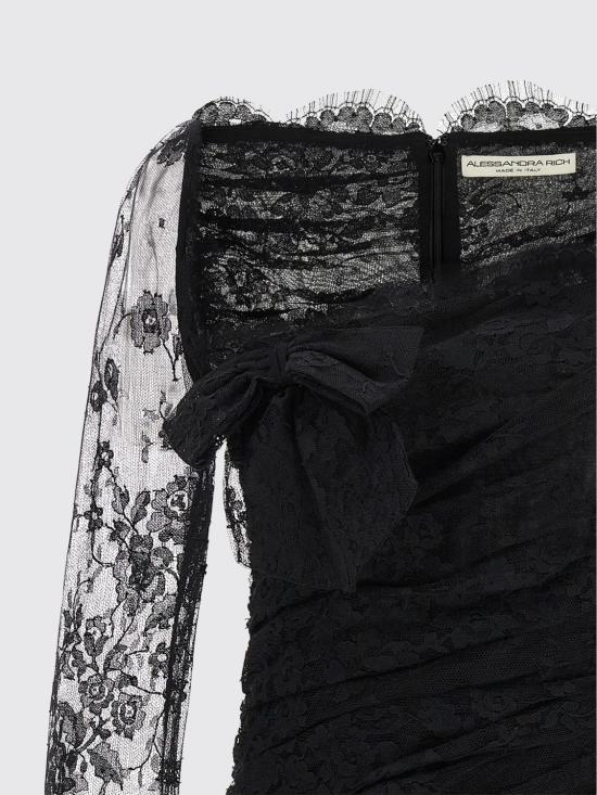 25FW 알레산드라리치 롱 원피스 FABX4125P4623 0900 Black - ALESSANDRA RICH