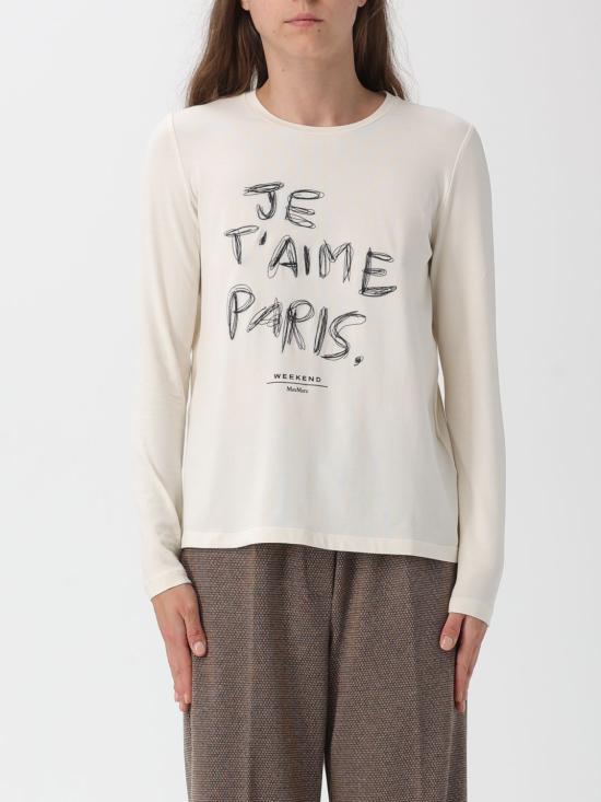 25FW 위켄드막스마라 반팔 티셔츠 2525946032600 005 White 1