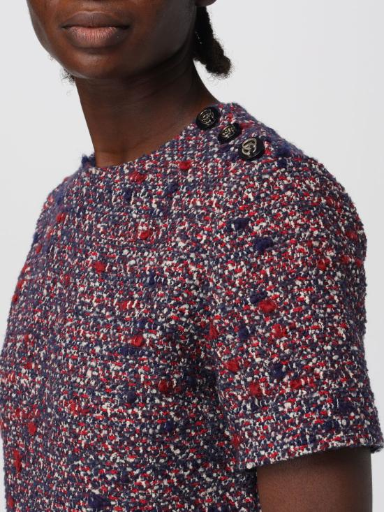 25FW 구찌 트위드 점프수트 837155ZATNT 4956 Blue - GUCCI