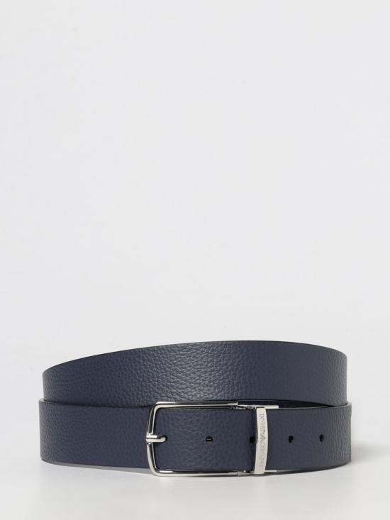 25FW 엠포리오 아르마니 가죽 벨트 EM003102AF18281 UB118 Blue - EMPORIO ARMANI