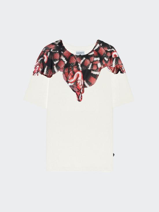 25FW 컨트리 오브 밀란 반팔 티셔츠 F5CAMATH033 013 Cream