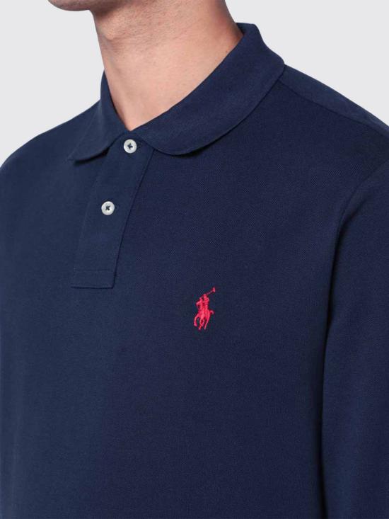 26FW 폴로 랄프로렌 클래식 핏 코튼 폴로 셔츠 710680790 046 Blue - POLO RALPH LAUREN