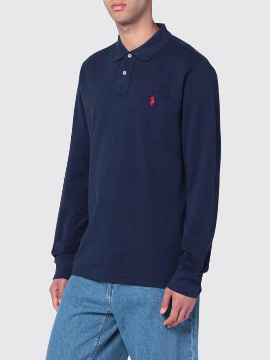 26FW 폴로 랄프로렌 클래식 핏 코튼 폴로 셔츠 710680790 046 Blue - POLO RALPH LAUREN