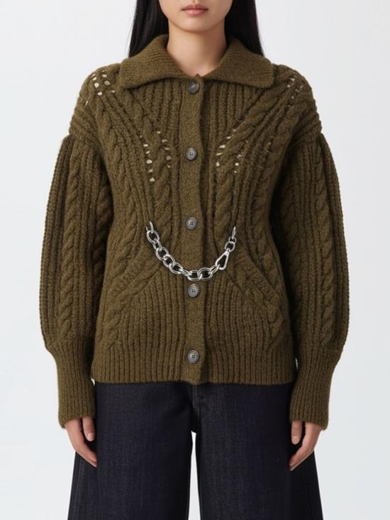 25FW 시몬로샤 스웨터 MZMK1E0665 OLIVE Green