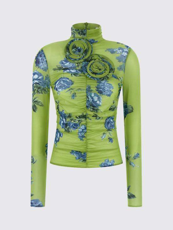 25FW 마그다뷰트림 긴팔 티셔츠 214725 Green