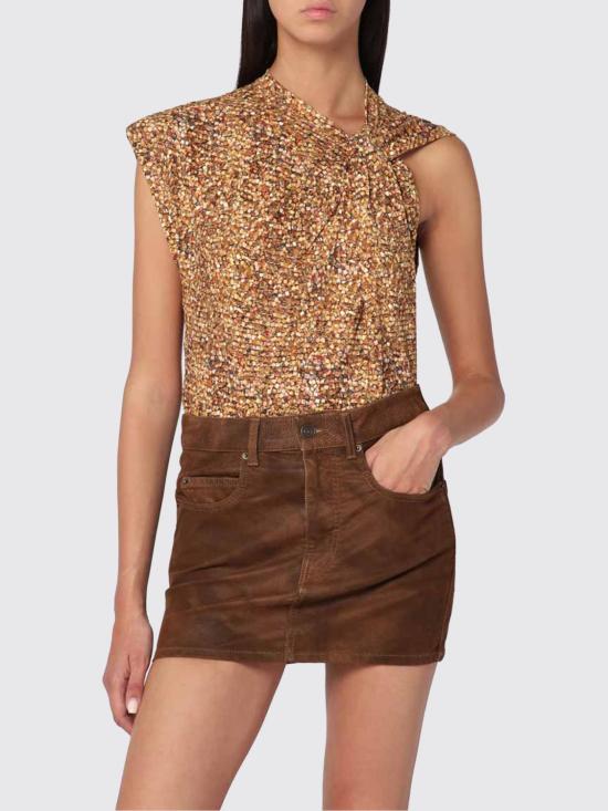 25FW 이자벨마랑 민소매 티셔츠 ATS0175FAC3N03I 10OE Ocher - ISABEL MARANT