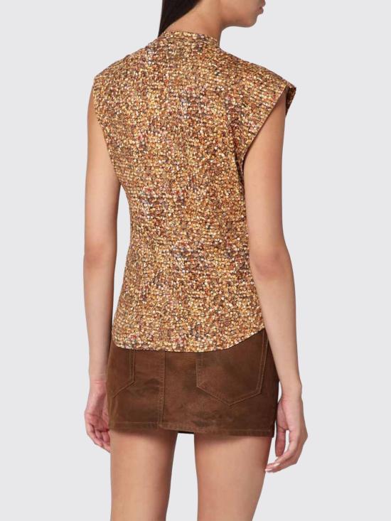 25FW 이자벨마랑 민소매 티셔츠 ATS0175FAC3N03I 10OE Ocher - ISABEL MARANT