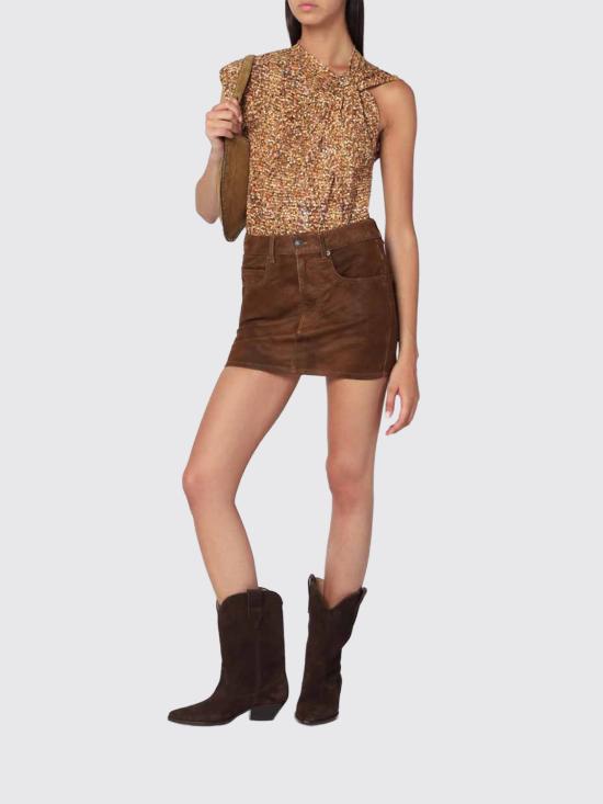 25FW 이자벨마랑 민소매 티셔츠 ATS0175FAC3N03I 10OE Ocher - ISABEL MARANT