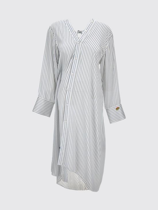 25FW 아크네 스튜디오 롱 원피스 A20828 AF2 Gnawed Blue