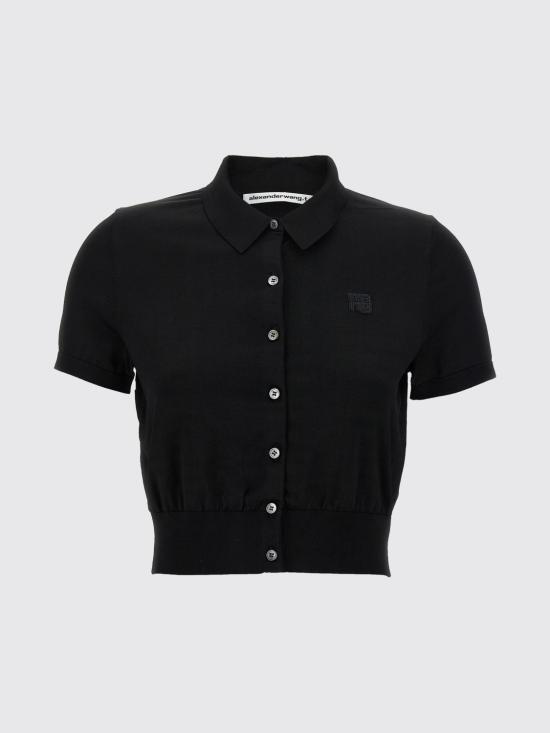 25FW 티바이알렉산더왕 폴로 티셔츠 4KC3253065 001 Black