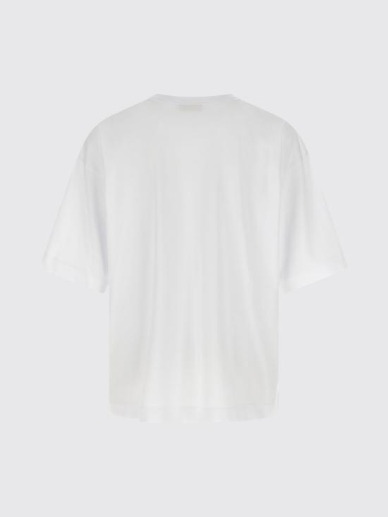 25FW 드리스 반 노튼 반팔 티셔츠 2520211022600 001 White - DRIES VAN NOTEN
