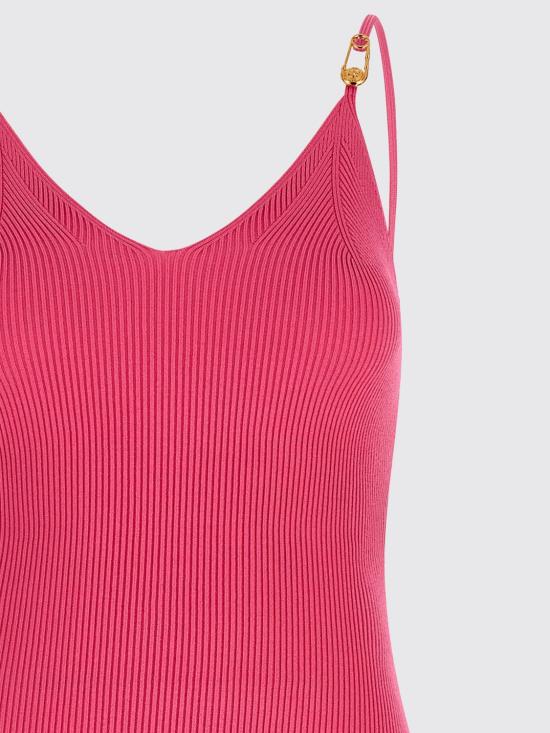 25FW 베르사체 롱 원피스 10185861A12699 1PV90 Fuchsia - VERSACE