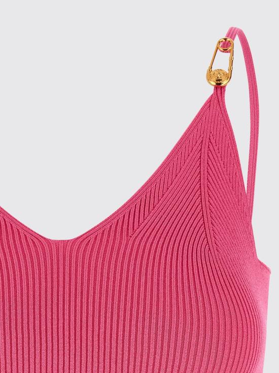 25FW 베르사체 민소매 티셔츠 10177701A12699 1PV90 Fuchsia - VERSACE