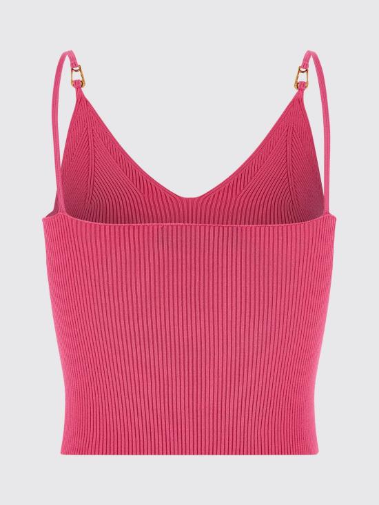 25FW 베르사체 민소매 티셔츠 10177701A12699 1PV90 Fuchsia - VERSACE