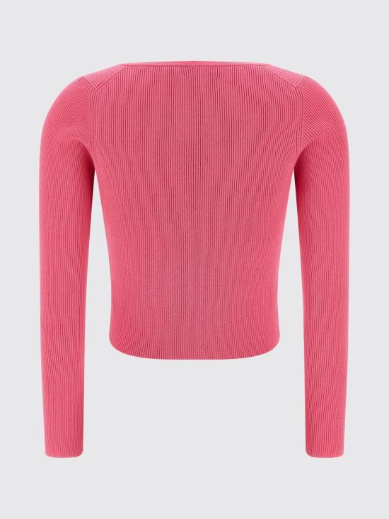 25FW 베르사체 탑 10208871A12699 1PV90 Fuchsia - VERSACE