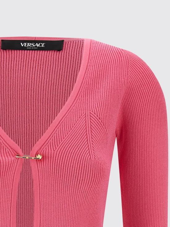 25FW 베르사체 탑 10208871A12699 1PV90 Fuchsia - VERSACE