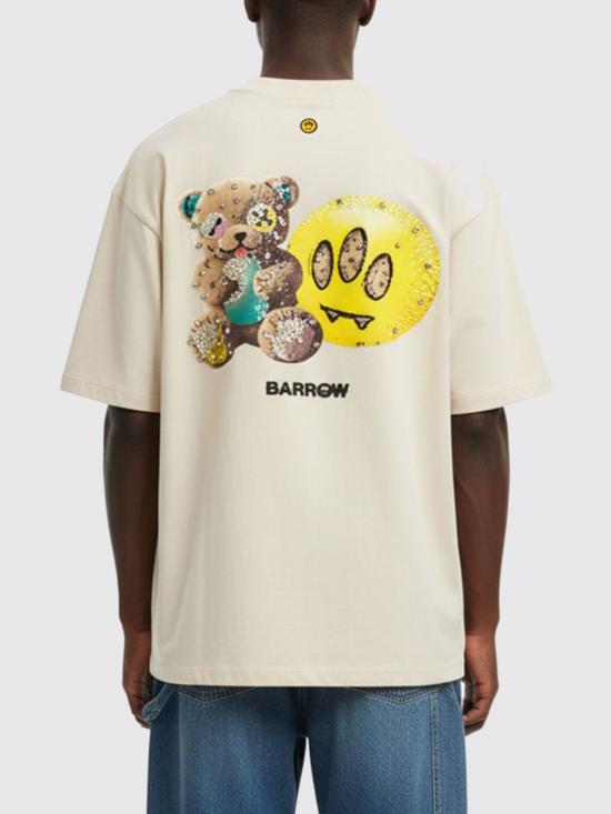 25FW 바로우 반팔 티셔츠 F5BWUATH086 013 Cream - BARROW