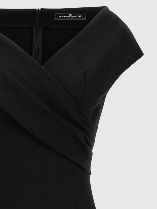 25FW 에르마노 설비노 롱 원피스 D472Q763EWP 95708 Black - ERMANNO SCERVINO
