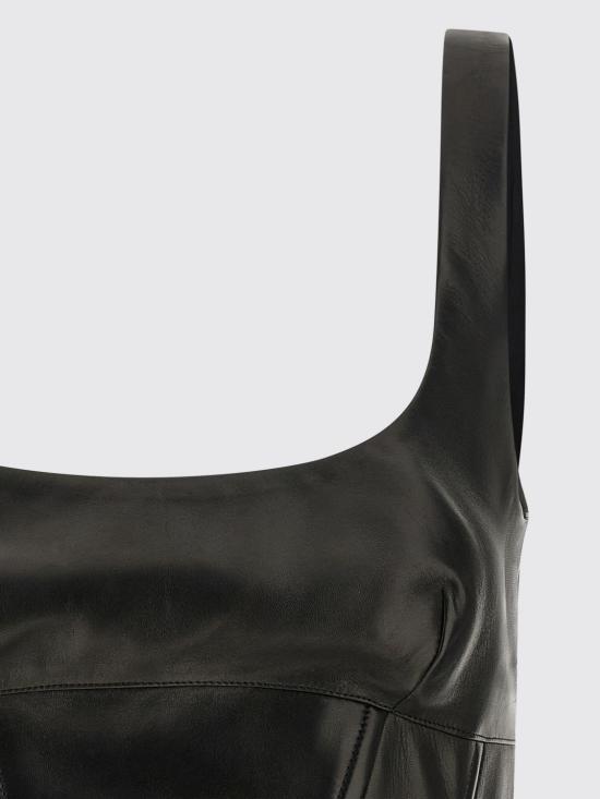 25FW 에르마노 설비노 탑 D472L734GKH 95708 Black - ERMANNO SCERVINO