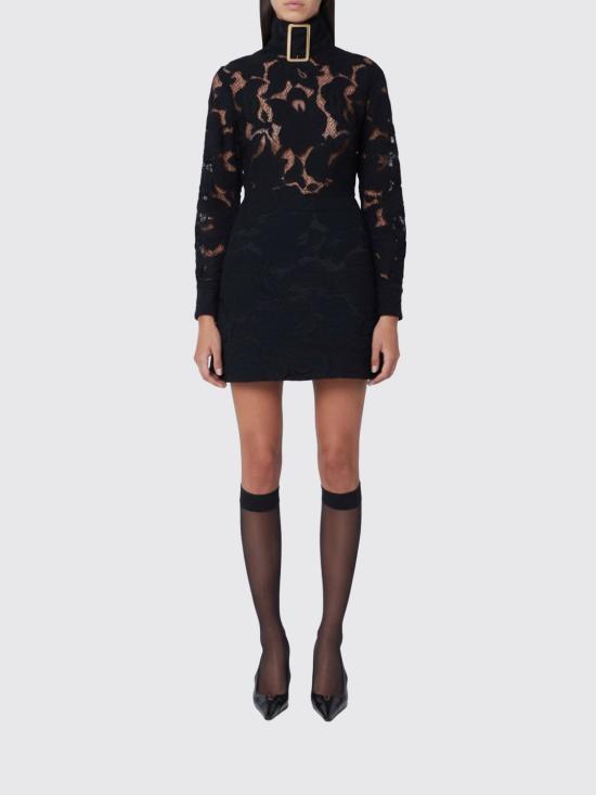 25FW 파투 롱 원피스 DR1930228 999B Black