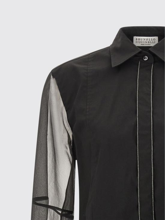 25FW 브루넬로 쿠치넬리 셔츠 MP091MQ406 C101 Black - BRUNELLO CUCINELLI