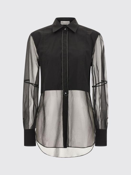 25FW 브루넬로 쿠치넬리 셔츠 MP091MQ406 C101 Black