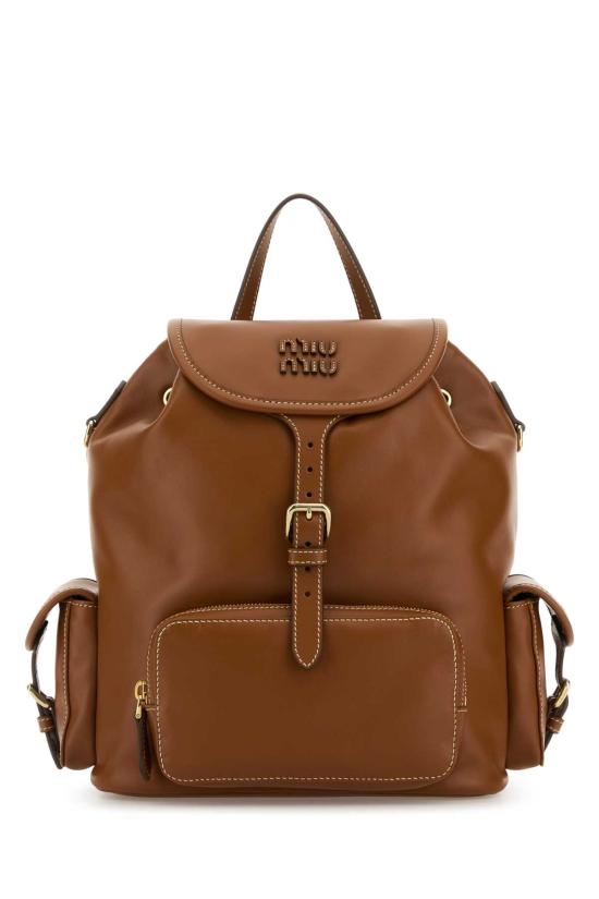  미우미우 백팩 5BZ042 2CRW F0046 COGNAC DOM