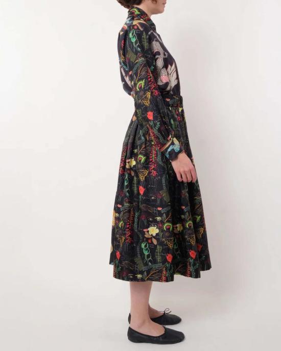  라 프레스틱 위스통 미디 스커트 라 프레스틱 위스톤 베니스 스커트 블랙 - LA PRESTIC OUISTON