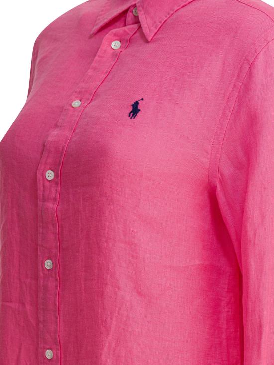 26SS 폴로 랄프로렌 포니 자수 리넨 셔츠 (211970730009) 211970730504PINK - POLO RALPH LAUREN