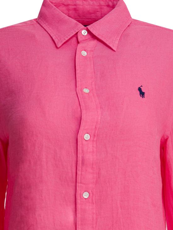 26SS 폴로 랄프로렌 포니 자수 리넨 셔츠 (211970730009) 211970730504PINK - POLO RALPH LAUREN