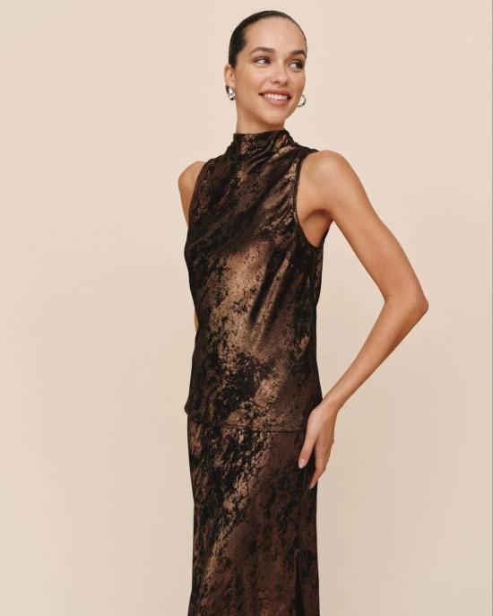  벨라달 블라우스 벨라 달 카울넥 바이어스 탑 - BELLA DAHL