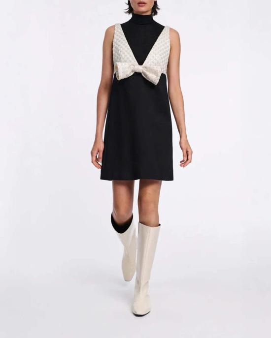  도로시 슈마허 숏 원피스 이모셔널 에센스 드레스 블랙 오프 화이트 - DOROTHEE SCHUMACHER