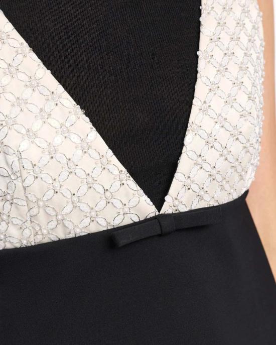  도로시 슈마허 숏 원피스 이모셔널 에센스 드레스 블랙 오프 화이트 - DOROTHEE SCHUMACHER