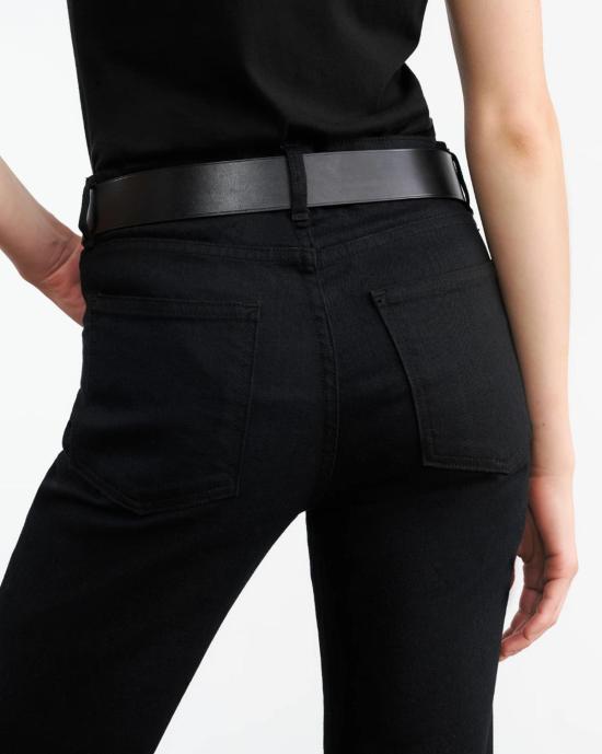  닐리로탄 데님 팬츠 닐리 로탄 셀리아 진 미드 라이즈 스트레치 플레어 데님 진 - NILI LOTAN