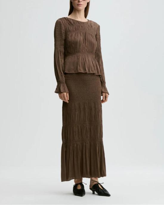  바이말렌비거 블라우스 By Malene Birger Ovas  브라운 - BY MALENE BIRGER