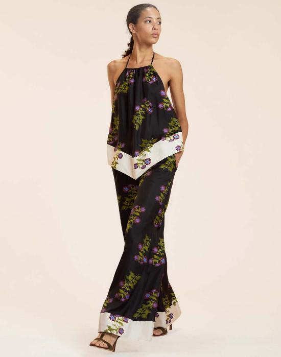  신시아 로리 민소매 티셔츠 신시아 로울리 본 보야지  블랙플 - CYNTHIA ROWLEY