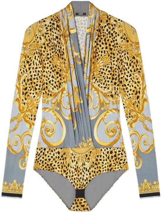 25FW 베르사체 바디수트 티셔츠 10053211A16251 GOLD