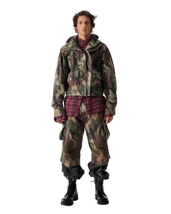  424 숏패딩 크롭 파카 - 424