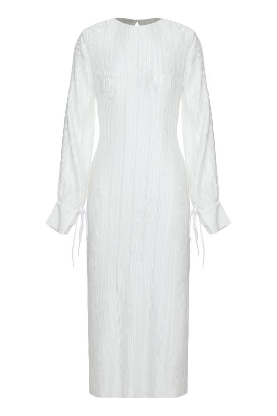 25FW Les Filles D'Eva 미디 원피스 8782 001 WHITE