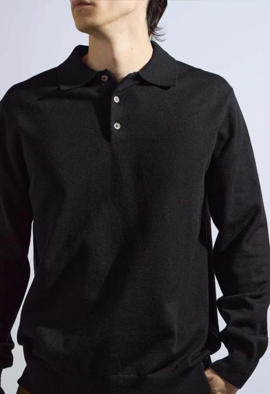  더 엔케이씨 스토어 긴팔 티셔츠 Nkc 스토어 테오 니트 긴팔 폴로 - The NKC Store