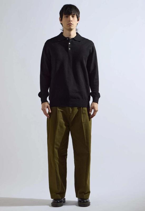  더 엔케이씨 스토어 긴팔 티셔츠 Nkc 스토어 테오 니트 긴팔 폴로 - The NKC Store