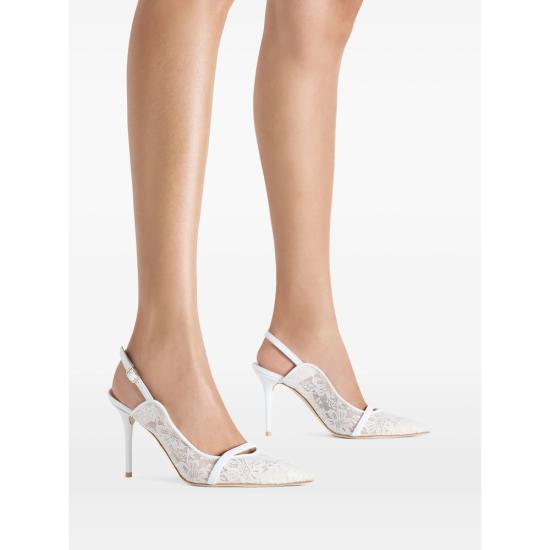 26SS 말론 슐저 힐/펌프스 MARION 85 68 WHITE - MALONE SOULIERS