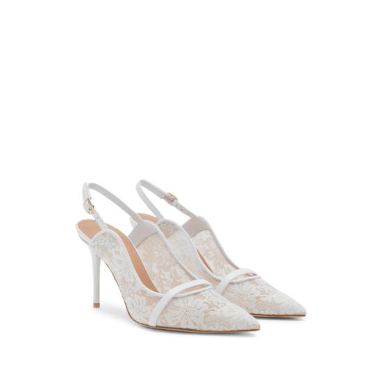 26SS 말론 슐저 힐/펌프스 MARION 85 68 WHITE - MALONE SOULIERS