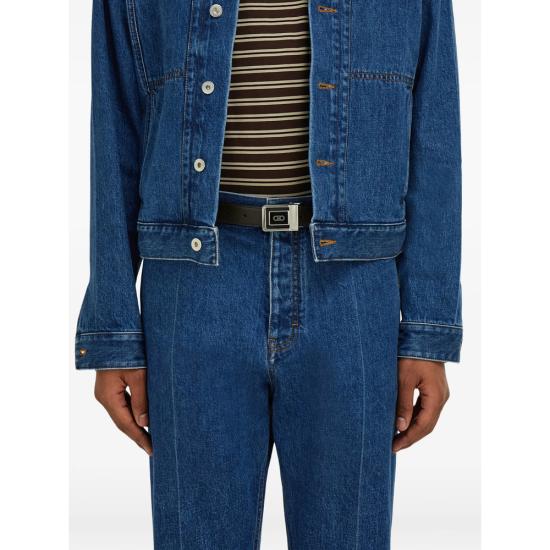 26SS 살바토레 페라가모 가죽 벨트 670620 0791120 TMONE BROWN BLACK - SALVATORE FERRAGAMO