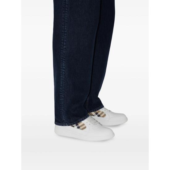 26SS 버버리 레더 체크 테라스 스니커즈 8108649 TERRACE MI A1464 WHITE NEUTRALS - BURBERRY