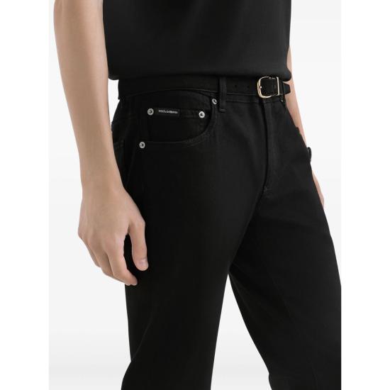 26SS 돌체앤가바나 스트레이트 팬츠 GY07LZ G8OW5 S9001 BLACK - DOLCE & GABBANA