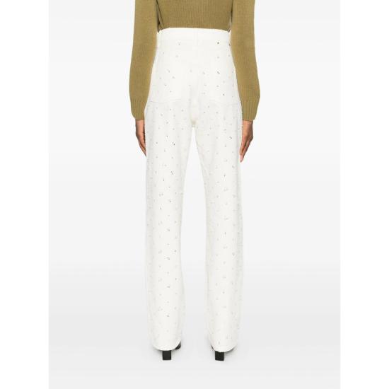 26SS 골든구스 스트레이트 팬츠 GWP00844 P000840 10190 WHITE - GOLDEN GOOSE